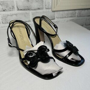 Bottega Veneta Black Butterfly Strappy Heels Womens Size 7.5 US 37.5 EU Italy